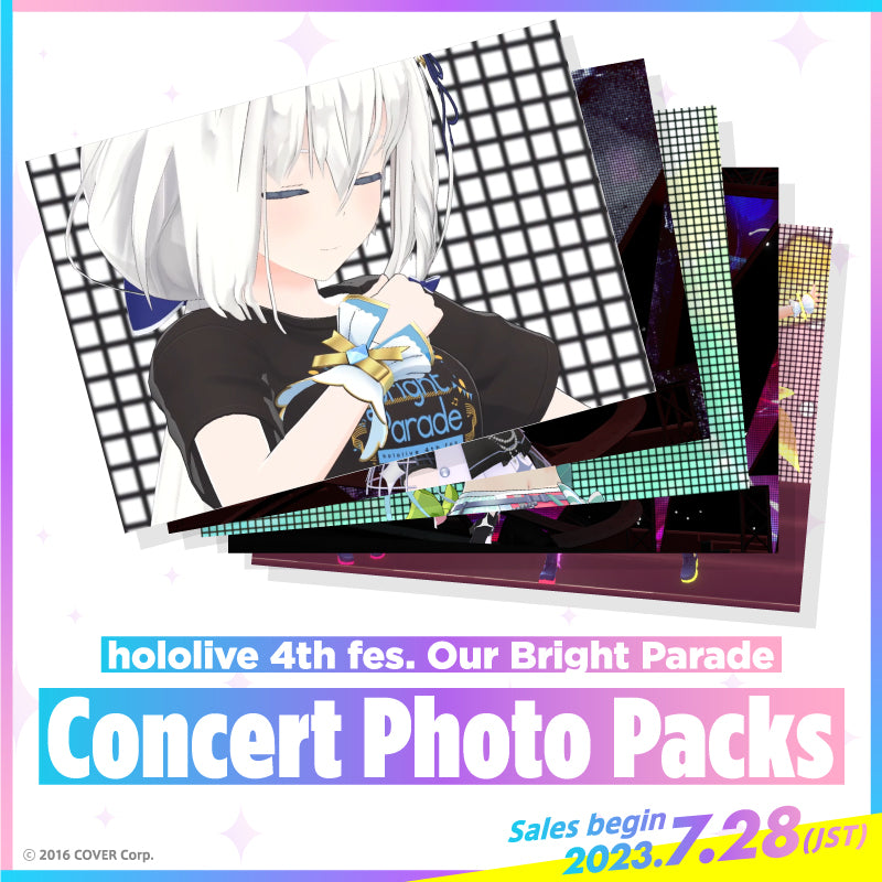 hololive 4th fes. Our Bright Parade Concert Photo Packs – Geek Jack