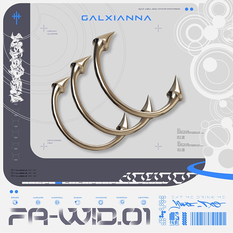 [20240314 - ] "GALXIANNA" 3D Avatar Accessory Face Piercing "FA-WID.01"