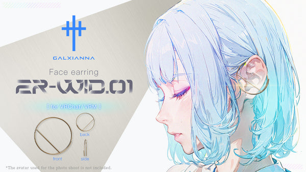 [20240130 - ] "GALXIANNA" 3D Avatar Accessory Face Earring "ER-WID.01"