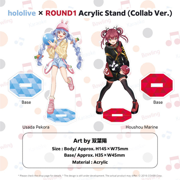 "hololive × ROUND1" Acrylic Stand Collab Ver. (2 types set)
