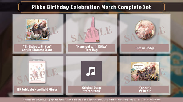 [20220415 - 20220516] "Rikka Birthday Celebration 2022" Merch Complete Set