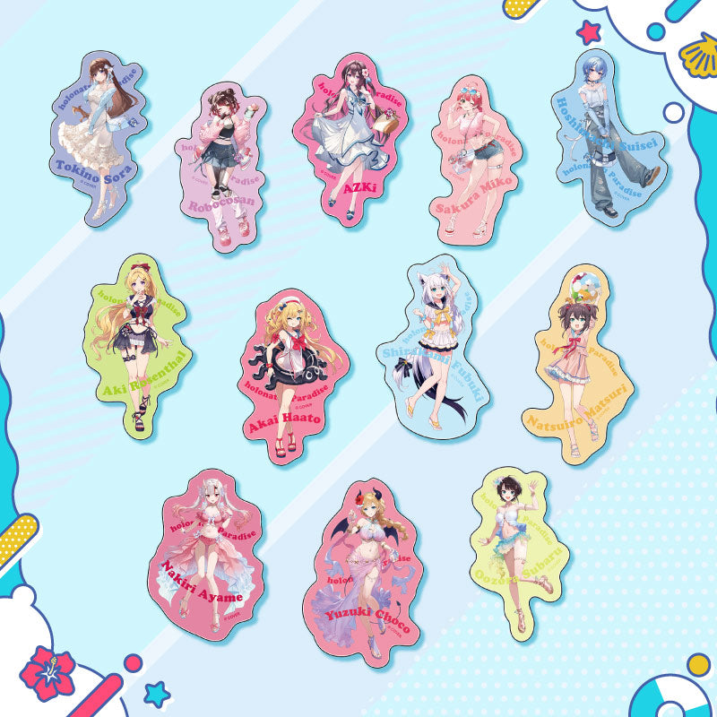 [20250726 - 20250901] "holonatsu Paradise Merch vol.2" Clear Sticker - Gen 0 & Gen 1 & Gen 2