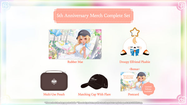 [20240807 - 20240909] [Limited Quantity/Handwritten Bonus] "Shiranui Flare 5th Anniversary Celebration" Merch Complete Set Limited Edition