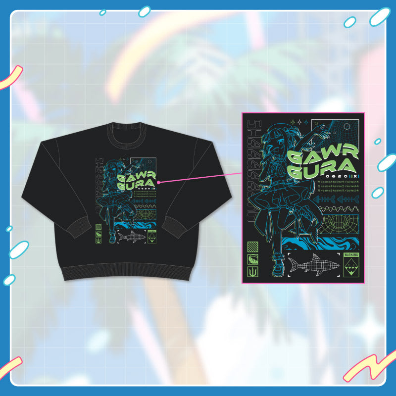 [20240621 - 20240722] "Gawr Gura Birthday Celebration 2024" Shark Console Sweatshirt