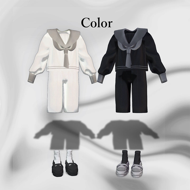 [20240524 - ] "monoTone" 3D Avatar服装 "少年水手服" 支持以下avatar: Kalne（适用于VRChat）