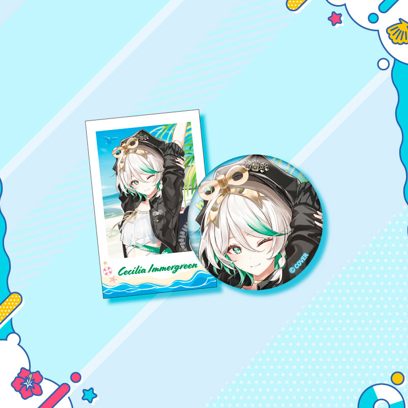 [20250726 - 20250901] "holonatsu Paradise Merch vol.2" Button Badge &Cheki-Style Card Set - hololive English