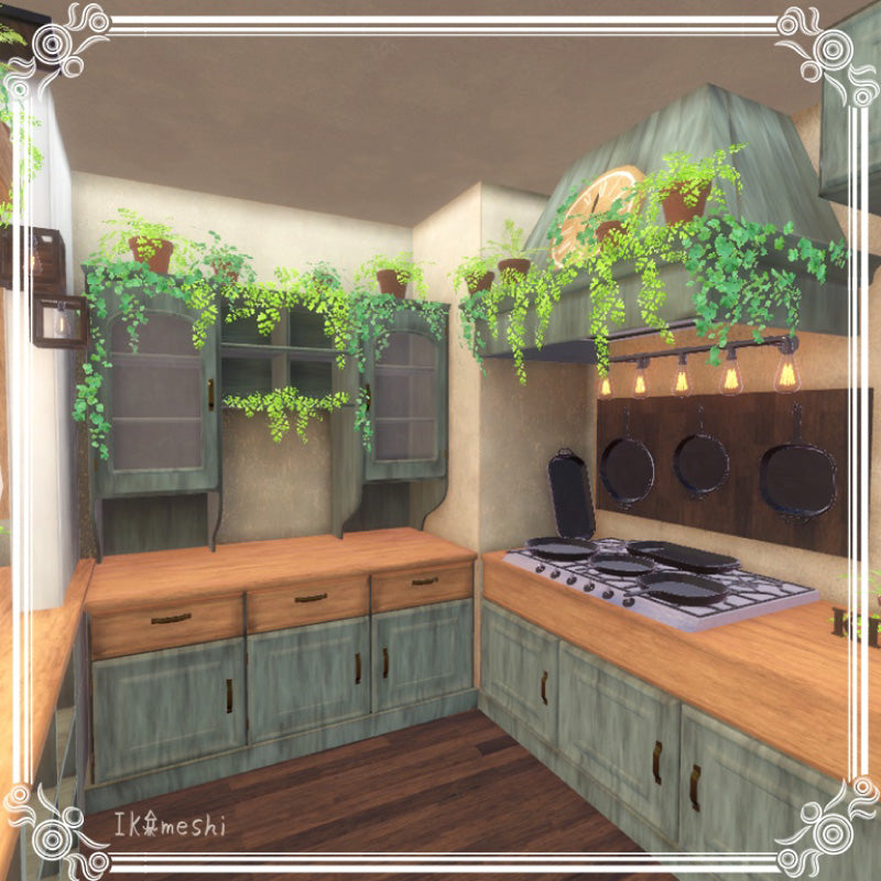 [20250218 - ] "IKA 3DCG art studio" A Set That Started as a Kitchen but Grew into a Garden (Approx. 530 Items)