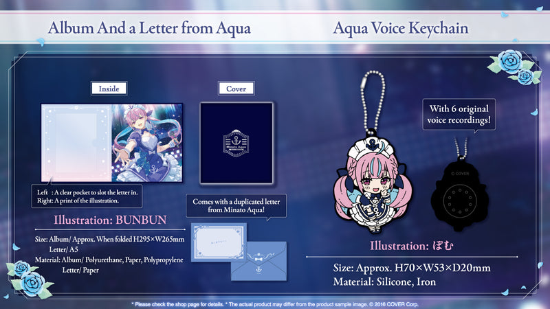 [20240808 - 20240909] "Minato Aqua 6th Anniversary Celebration" Merch Complete Set