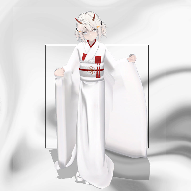 [20240524 - ] "monoTone" 3D Avatar Outfit "Shiromuku" Compatible with Shinra/Lapwing/Yollchang/Minase (For VRChat)