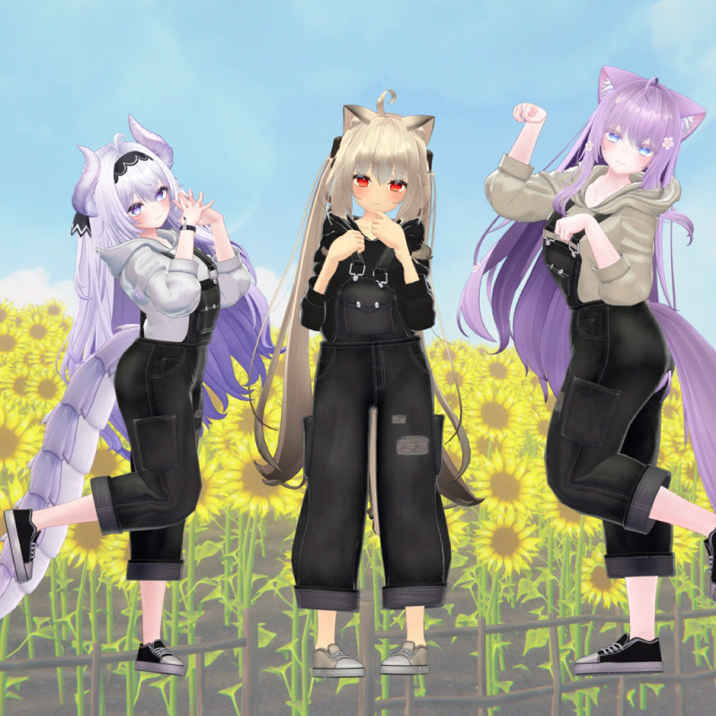 [20251127 - ] "Shop YahoYaho" Hoodie Overall 【17 avatars】 (For VRChat)