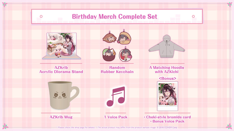 [20240701 - 20240805] "AZKi Birthday Celebration 2024" Merch Complete Set