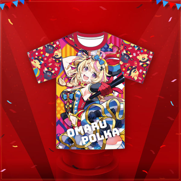 [20240130 - 20240304] "Omaru Polka Birthday Celebration 2024" "Here Comes The Great Polka!" Full Graphic T-Shirt