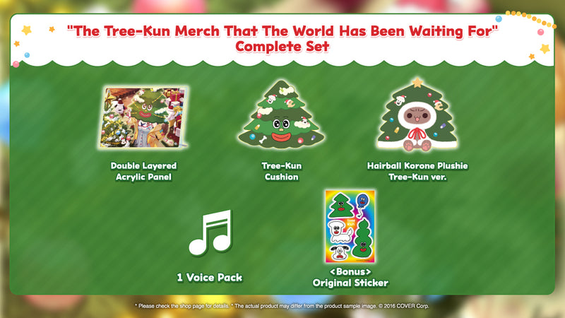 [20240621 - 20240722] "Inugami Korone [The Tree-Kun Merch That The World Has Been Waiting For]" Merch Complete Set