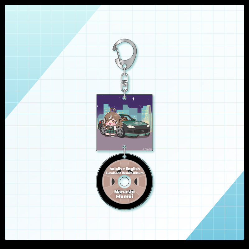 [20241025 - 20241125] "hololive English Eurobeat Remix Album Merchandise" Eurobeat Acrylic Keychain -Myth- & -Promise-