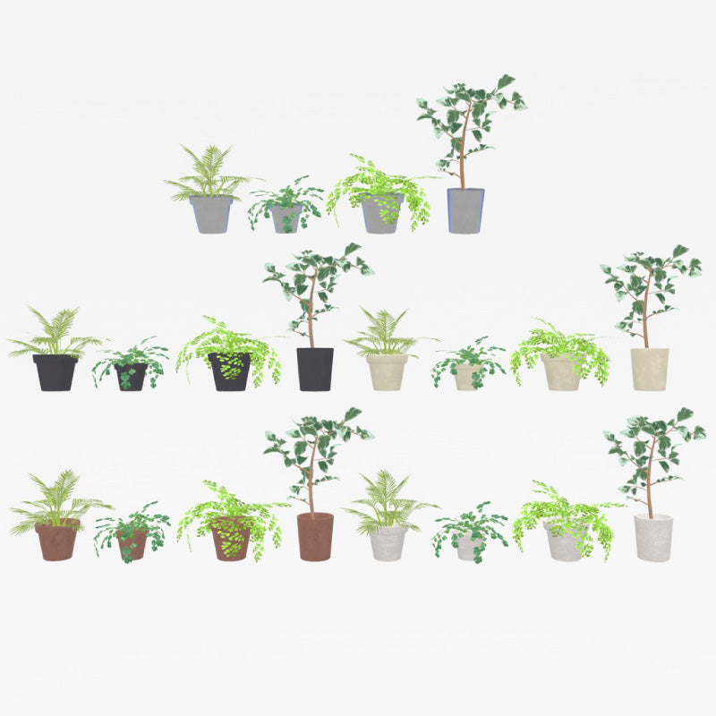 [20250218 - ] "IKA 3DCG art studio" A Set That Started as a Kitchen but Grew into a Garden (Approx. 530 Items)