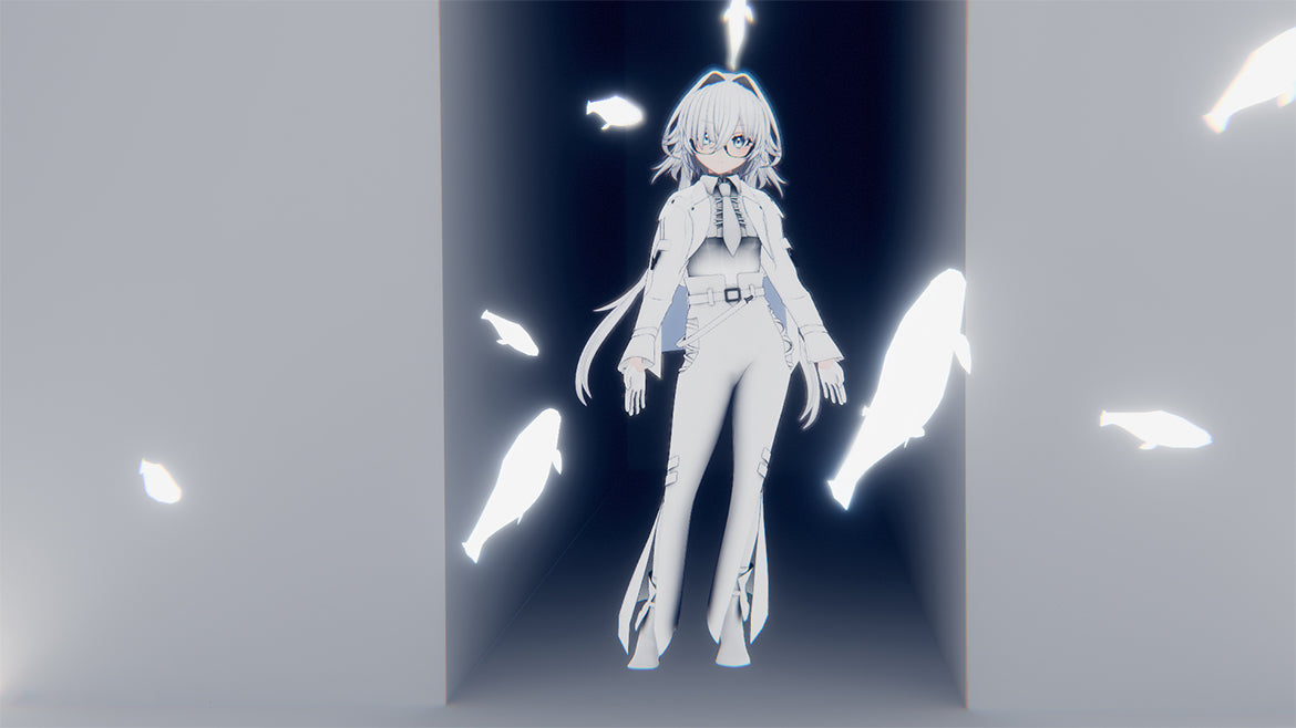 Cyberpunk Blaven Novel Tailcoat for Chise (VRChat) | Geek Jack VR