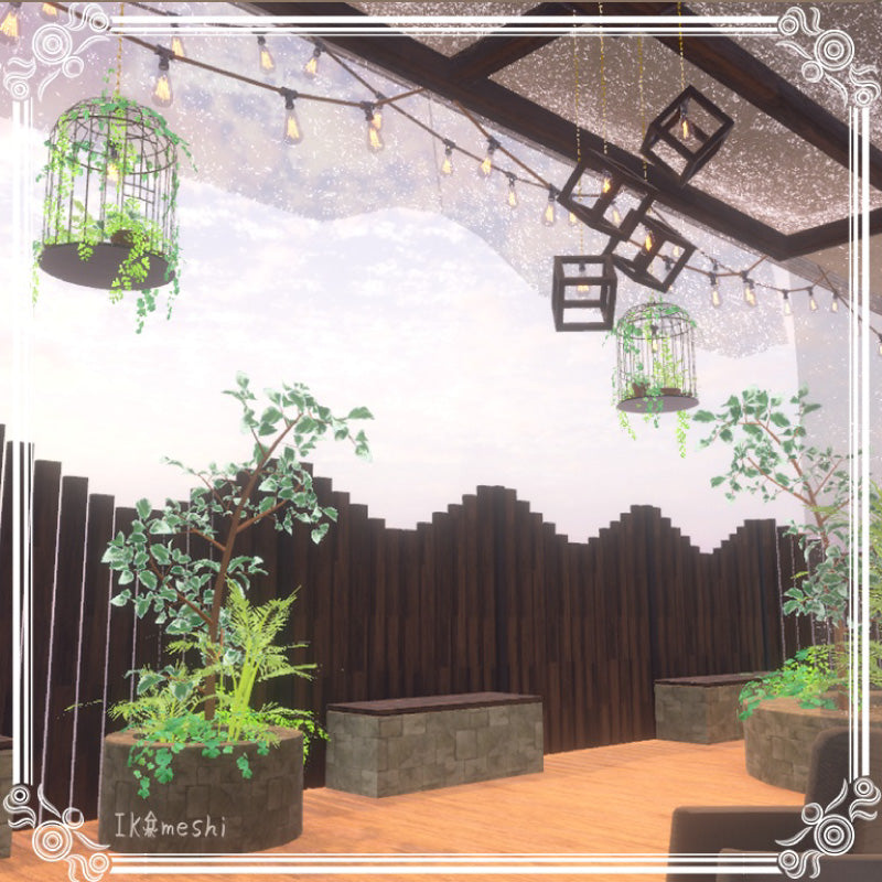 [20250218 - ] "IKA 3DCG art studio" A Set That Started as a Kitchen but Grew into a Garden (Approx. 530 Items)