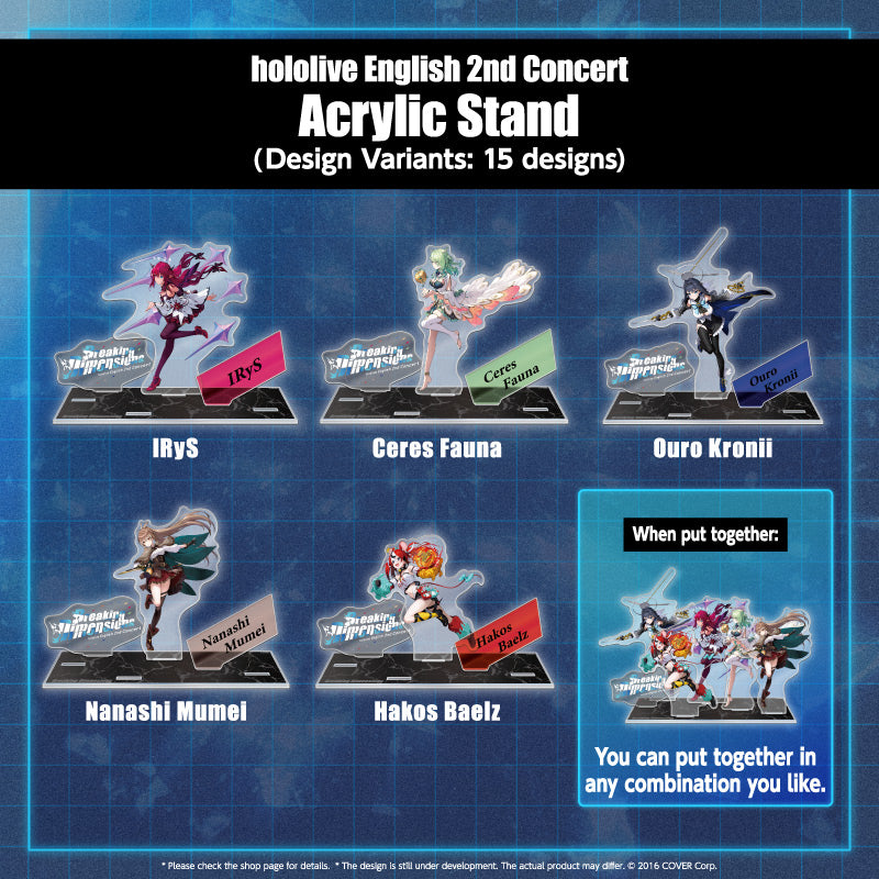 "[hololive English 2nd Concert -Breaking Dimensions-] Concert Merchandise" Acrylic Stand