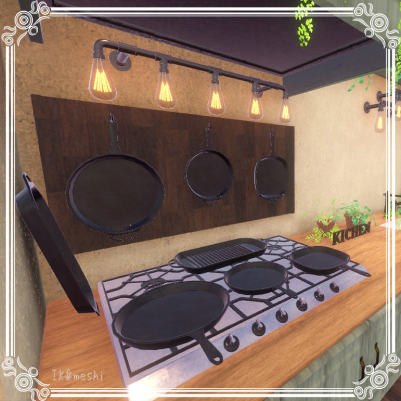 [20250218 - ] "IKA 3DCG art studio" A Set That Started as a Kitchen but Grew into a Garden (Approx. 530 Items)