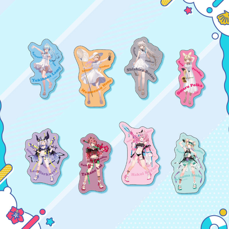 [20250726 - 20250901] "holonatsu Paradise Merch vol.2" Clear Sticker - Gen 5 & Secet Society holoX