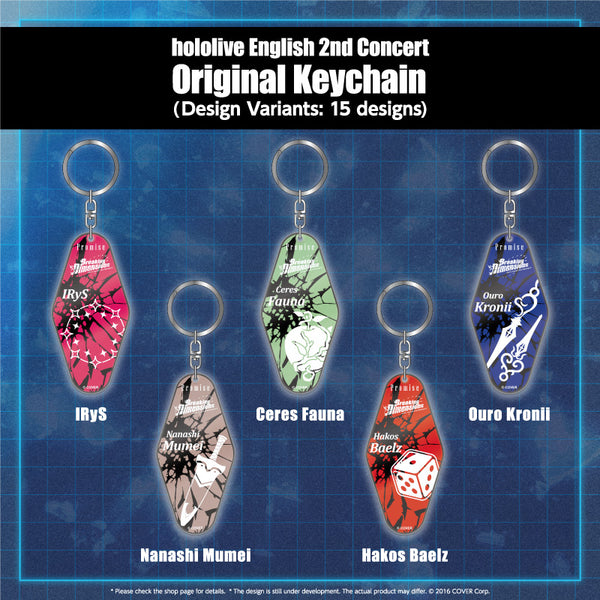 "[hololive English 2nd Concert -Breaking Dimensions-] Concert Merchandise" Original Keychain