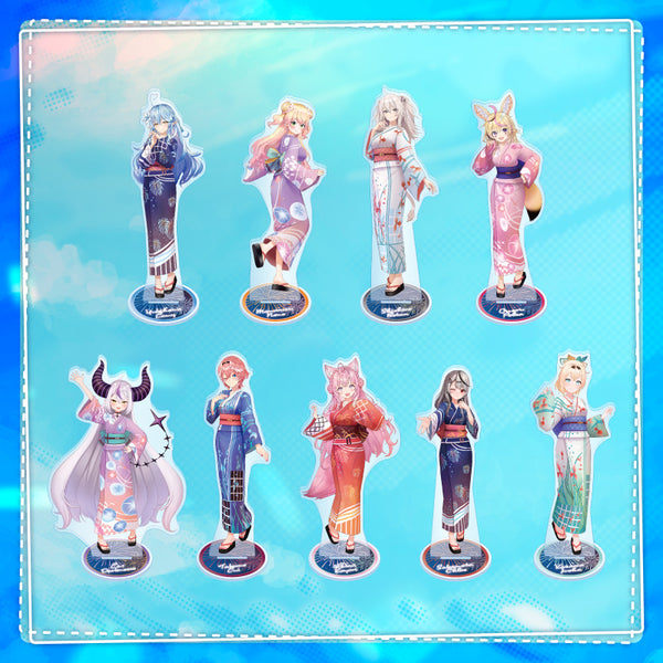 [20230701 - ] "hololive Summer 2023 Merchandise Vol.1" 3D Acrylic Stand Smily Harmony ver. (Gen 5+holoX)