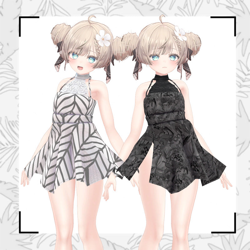 [20241129 - ] "monoTone" 3D Avatar Outfit 5 Avatars Compatibility "One-piece & Swimwear" [Compatible with Shinra/Manuka/Selestia/Sio/Kikyo] (for VRChat)