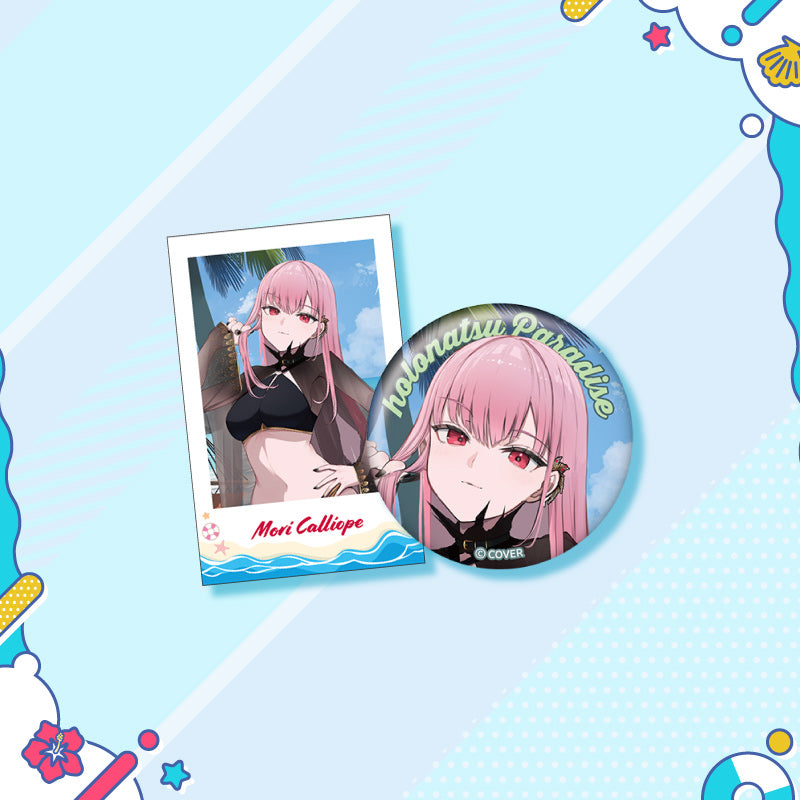 [20250726 - 20250901] "holonatsu Paradise Merch vol.2" Button Badge &Cheki-Style Card Set - hololive English