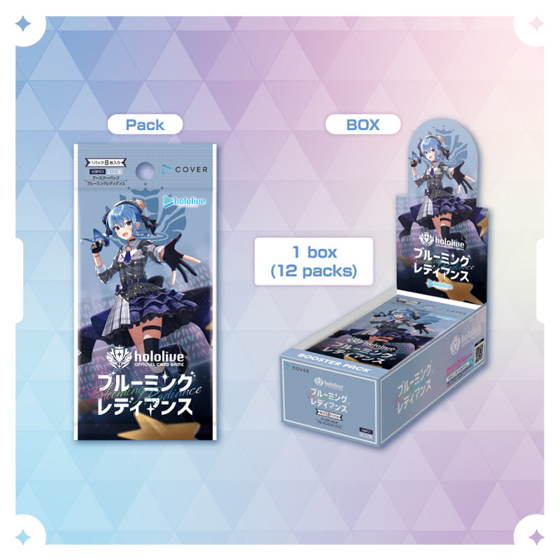 [20240821 - ] "hololive OFFICIAL CARD GAME" 强化卡包「Blooming Radiancei」（包含12包的盒装）