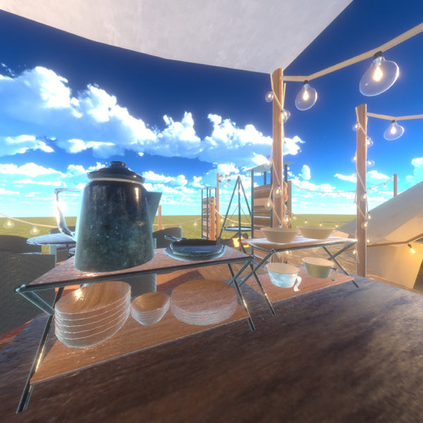 [20251002 - ] "IKA 3DCG art studio" [For VRChat] Glamping Goods (123 items)