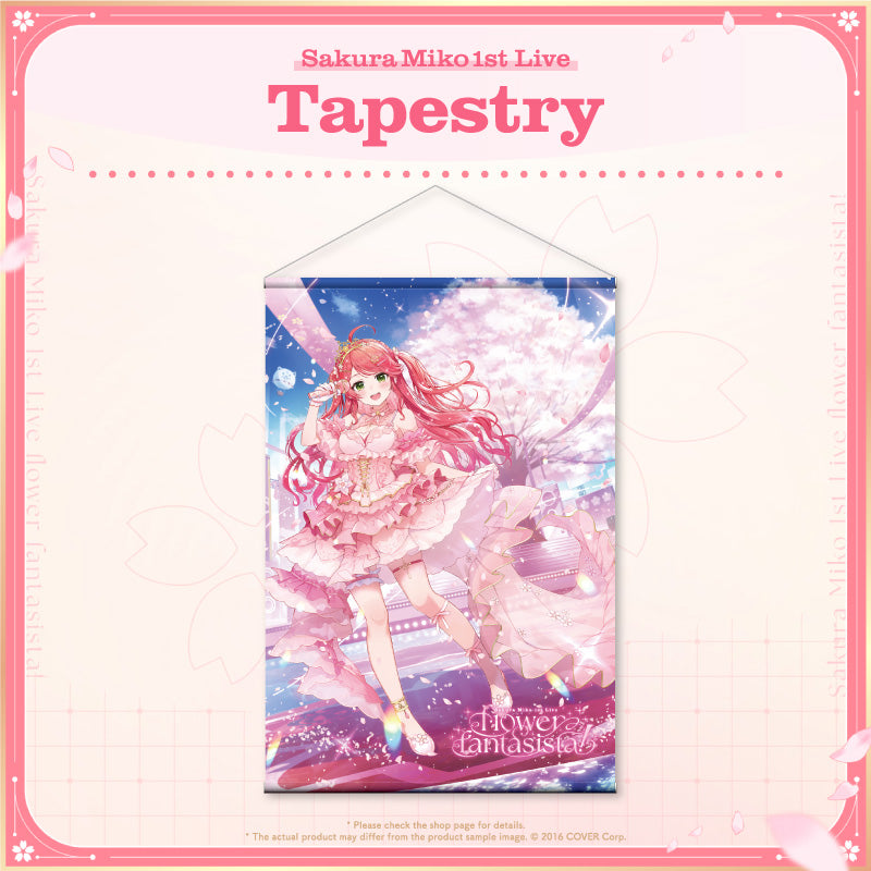 "【Made-To-Order】Sakura Miko 1st Live "flower fantasista!" Concert Merchandise" Tapestry