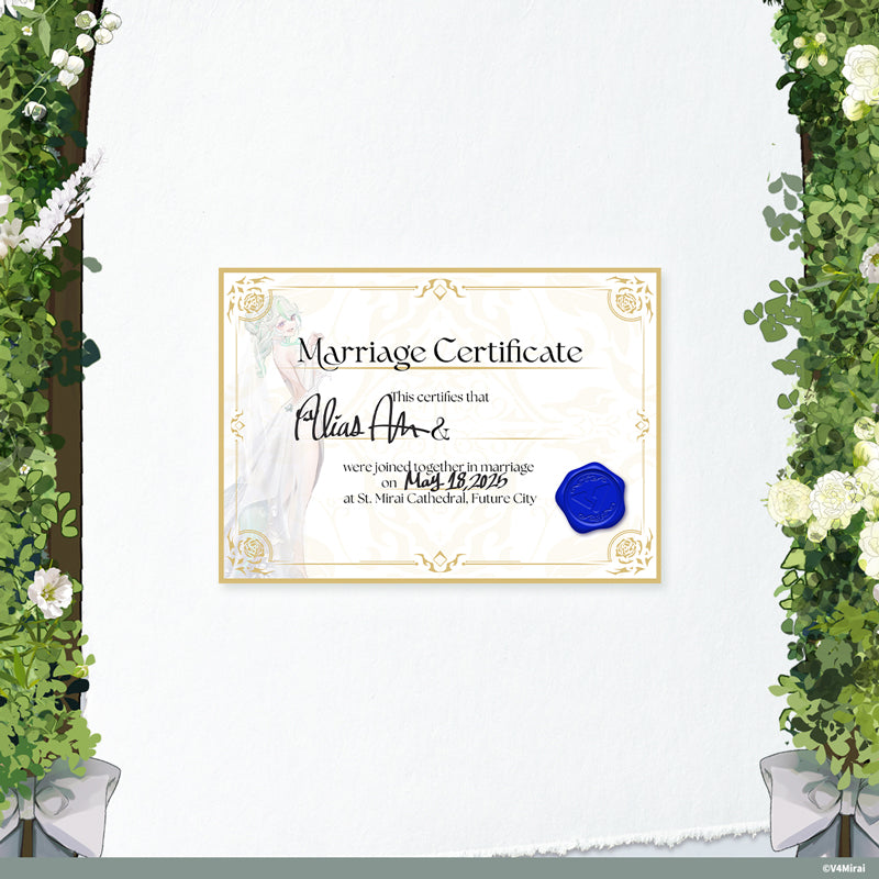 [20250513 - 20250612] "Eternal Vows 周边" 结婚证书