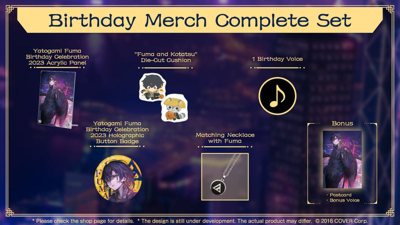 [20230925 - 20231030] "Yatogami Fuma Birthday Celebration 2023" Merch Complete Set