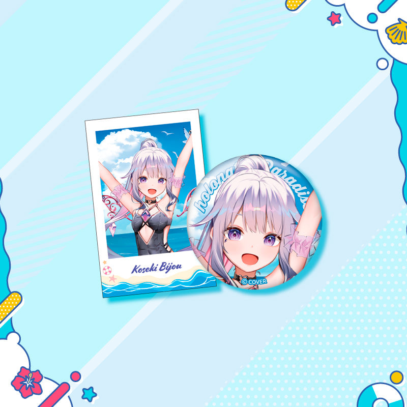 [20250726 - 20250901] "holonatsu Paradise Merch vol.2" Button Badge &Cheki-Style Card Set - hololive English