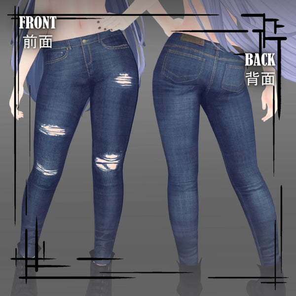 [20250623- ] "Gloria's Boutique" Stylish Ripped Jeans