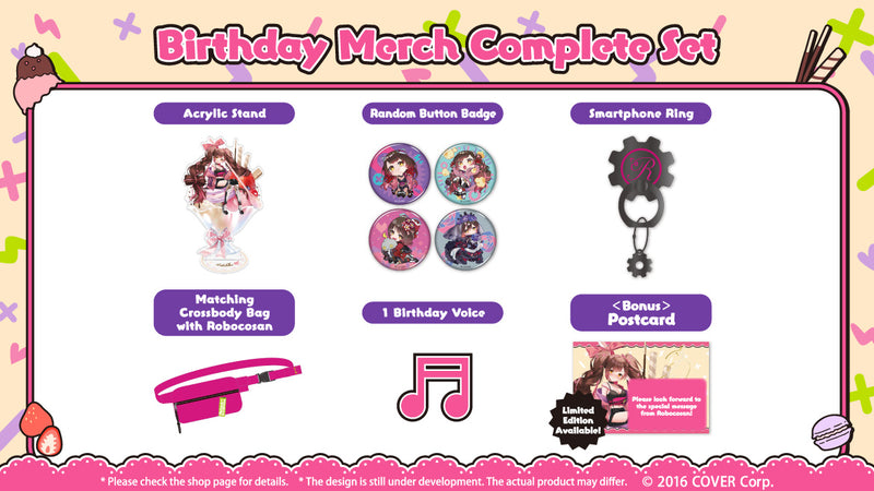 [20230523 - 20230626] [Limited Quantity/Handwritten Bonus] "Robocosan Birthday Celebration 2023" Merch Complete Set Limited Edition