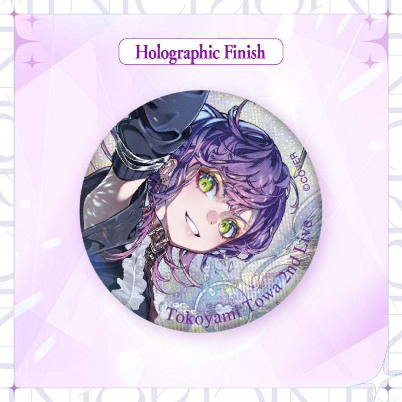 【Advanced shipping】Tokoyami Towa 2nd Live "SHINier" Concert Merch - Button Badge