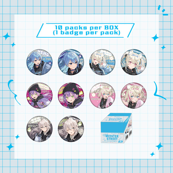 [20241216 - ] "hololive Seasonal Days Winter Street" Random Holographic Button Badge