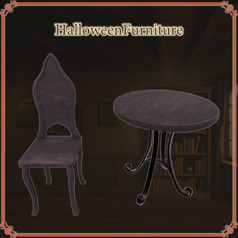 [20251021 - ] "IKA 3DCG art studio" Halloween Furniture (29 items) [For VRChat]