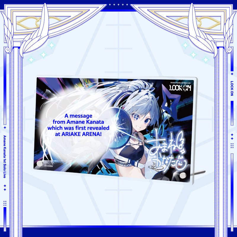 [Secondary sales] Amane Kanata 1st Solo Live “LOCK ON” Concert Merch - Acrylic Panel
