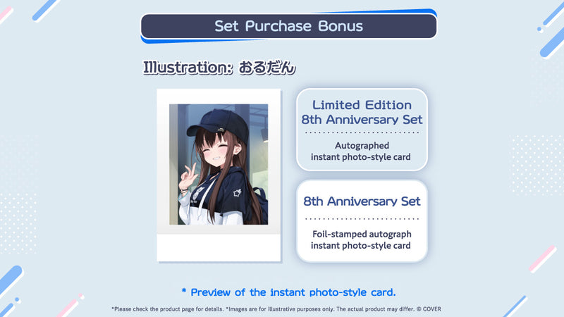 [20250907 - 20251014] [Limited Quantity/Handwritten Bonus] "Tokino Sora 8th Anniversary" Merch Complete Set Limited Edition