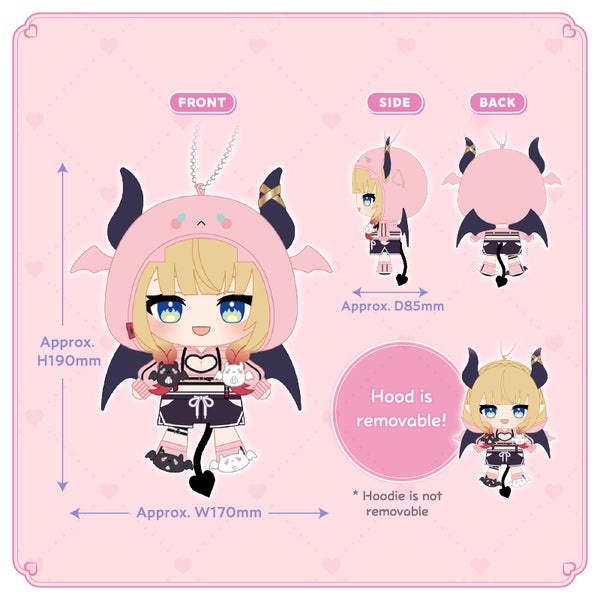 [20250629 - 20250804] "Yuzuki Choco New Outfit Celebration 2025" Plushie Keychain (Roomwear Outfit ver.)