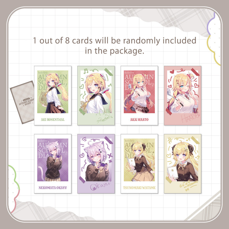 [20250922 - ] "hololive Seasonal Days Autumn School Diaries" Random Cheki-Style Card