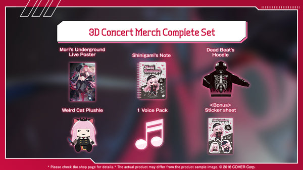 [20241031 - 20241202] "Mori Calliope 3D Concert Celebration 2024" Merch Complete Set