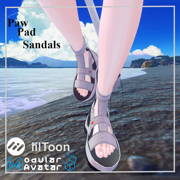 [20251125 - ] "Meow Workshop"【Supports 15 avatars】Paw Pad Sandals (For VRChat)
