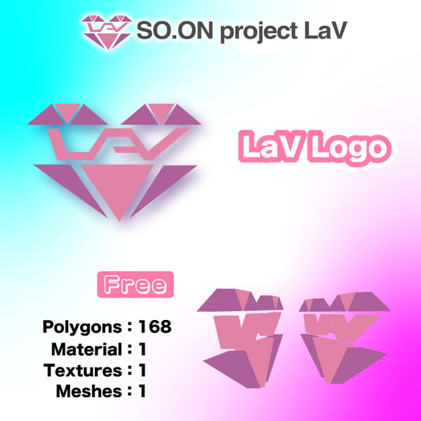 [20241018 - ] [Download Free] "SO.ON project LaV" LaV Logo [for VRChat]