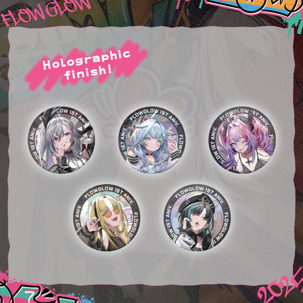 [20251109 - ] "FLOW GLOW 1st Anniversary" Button Badge