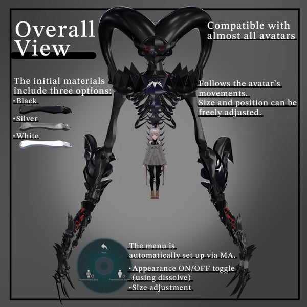 [20251030 - ] "t-shop"【VRChat】Phantom Series Vol.3 — Mechanical Clown “PhantomGoof” Compatible with all avatars / (Listed as almost all avatars supported)