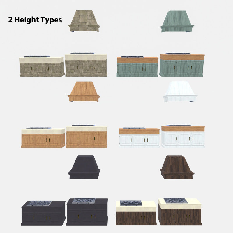 [20250218 - ] "IKA 3DCG art studio" A Set That Started as a Kitchen but Grew into a Garden (Approx. 530 Items)