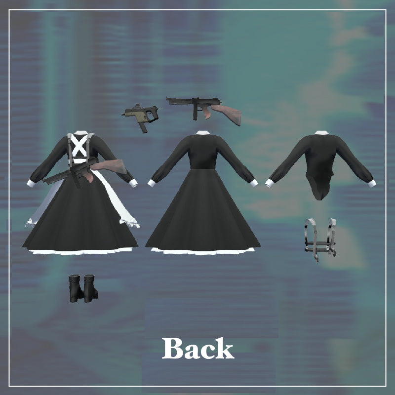 [20240917 - ] "monoTone" 3D服装 Mamehinata专用 三色振袖（适用于VRChat）